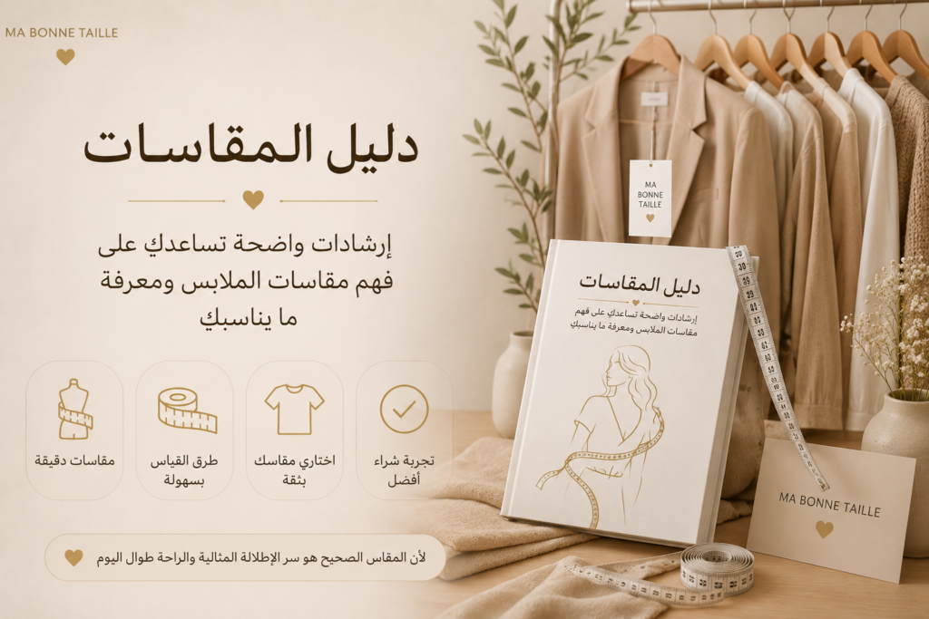 دليل المقاسات للملابس من Ma Bonne Taille